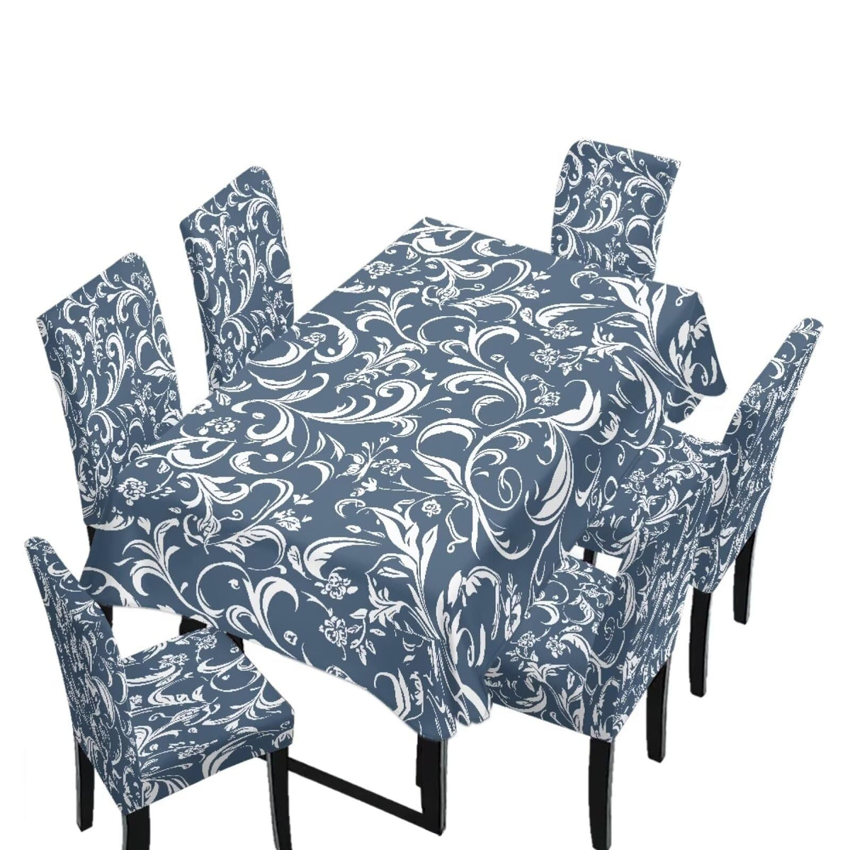 Dining Table Chair Covers 5 Pack, Removable Parsons Chair Slipcovers Dust Proof Tablecloths Scratch Resistant Seat Protector for Dining Room, Sunflower Honeycomb Bee Print Yellow