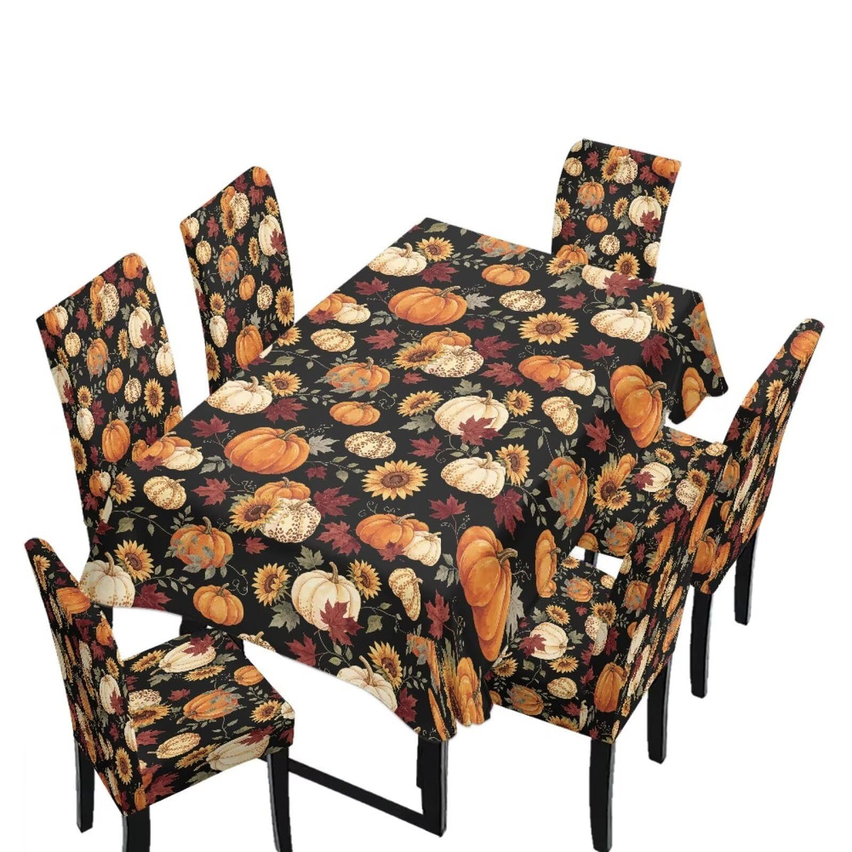 Maple Leaf Dining Table & Chair Cover Rectangle Dining Table Decor