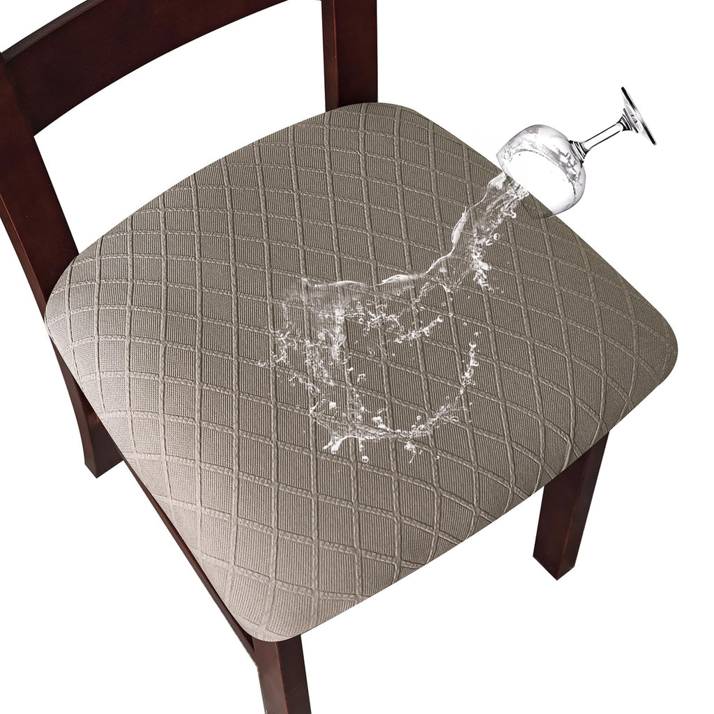 Genina Waterproof Seat Covers for Dining Room Chair Cushion Covers Set of 4