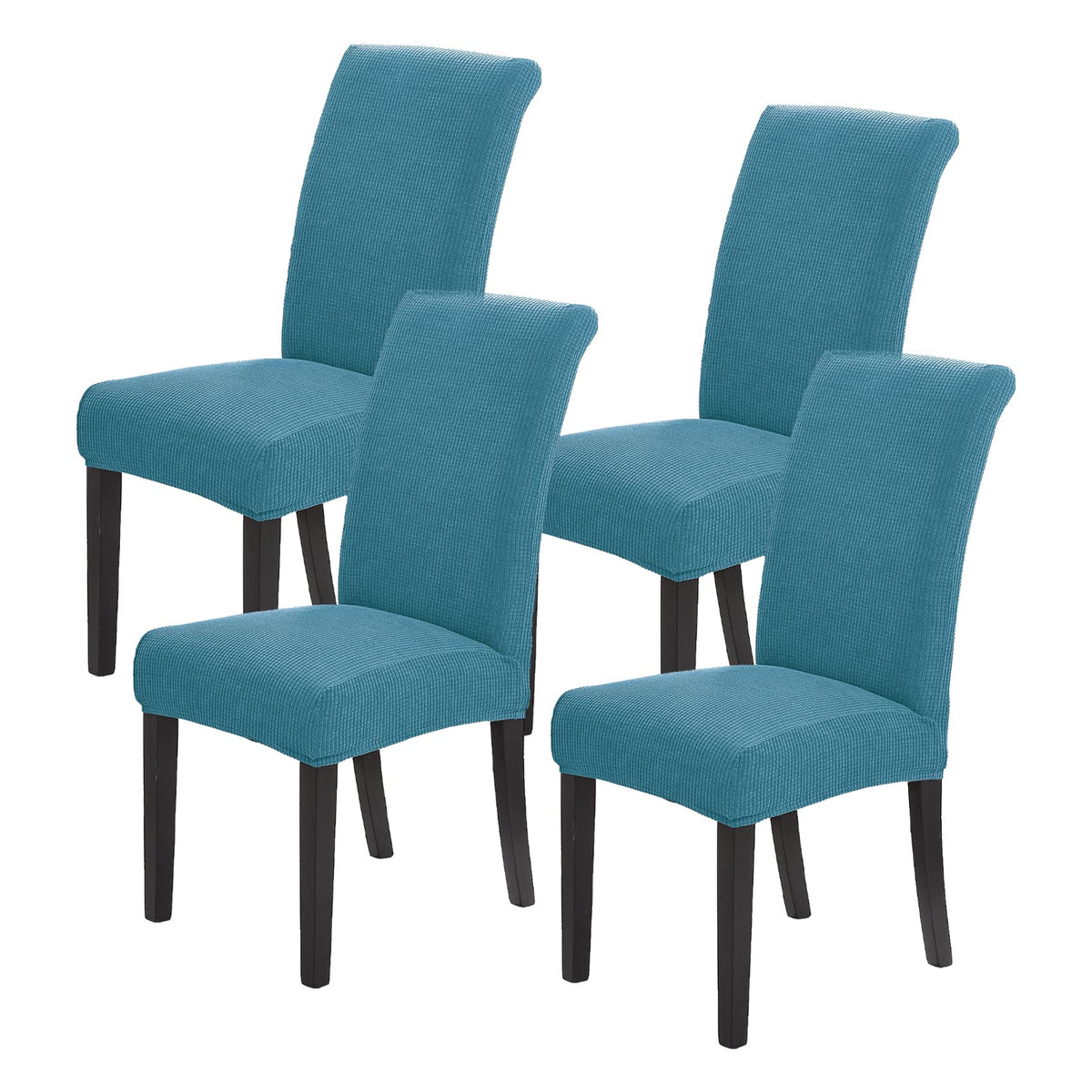 Stretch Chair Covers for Dining Room Set of 4, Removable Washable Dining Room Chair Covers, Dining Chair Slipcovers Seat Protector, Great for Home and Banquet Decor (Pureed Pumpkin, 4 Pack)