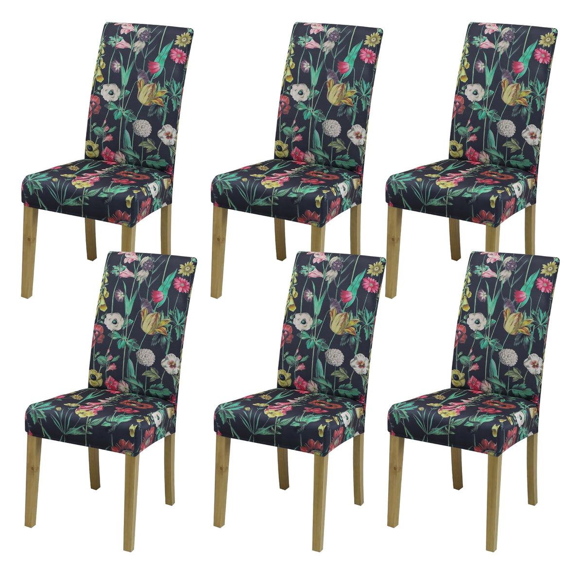 Velvet Dining Chair Covers,Dining Room Chair Covers Set of 6