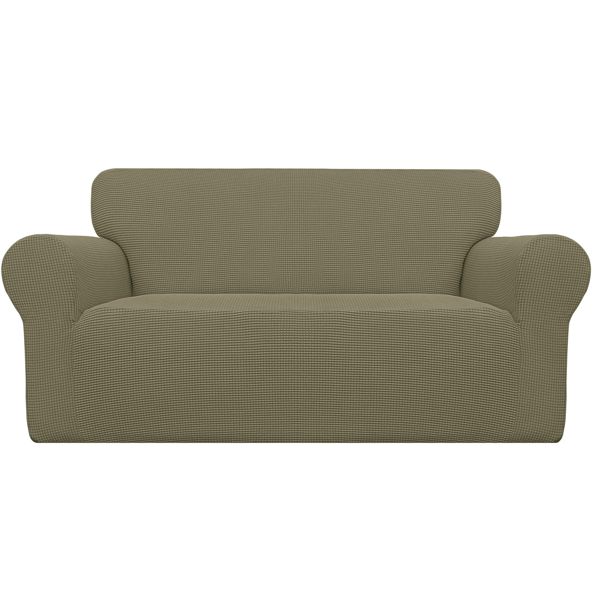 Easy-Going Stretch Loveseat Couch Covers Washable Cream