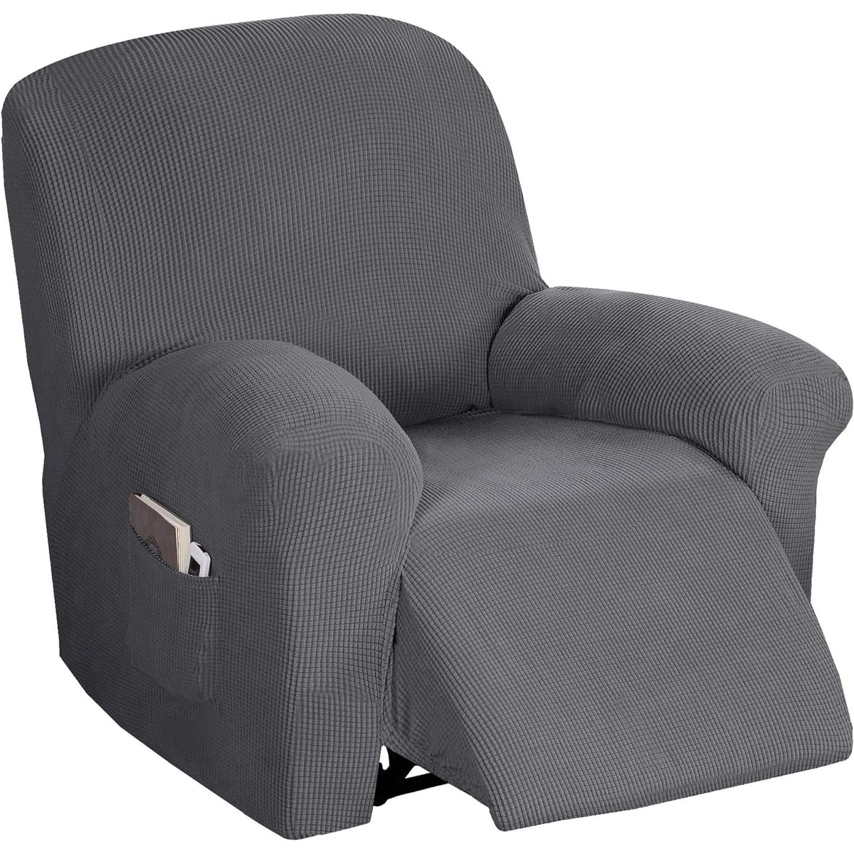 Flamingo P High Stretch One Piece Furniture Protector Sofa Cover for Durable Spandex Stretch Fabric Super Soft Slipcover, 2 Seater, Wine, Loveseat