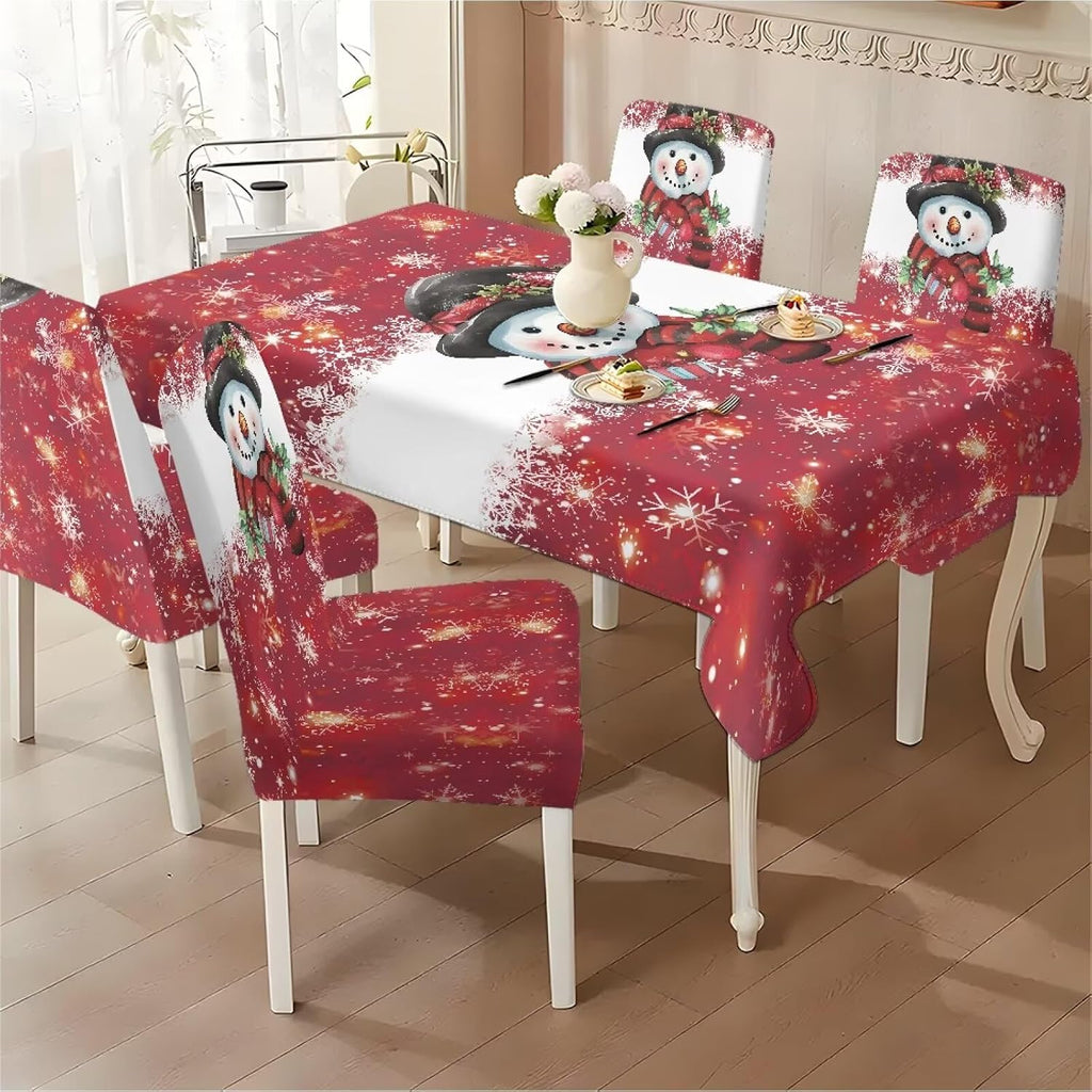 ZDCUSTOM Cozy Dining Chair Covers Tablecloths Rectangular & Table and Chair Covers for Parties Washable Sunflower Dining Room Decor Universal Fit
