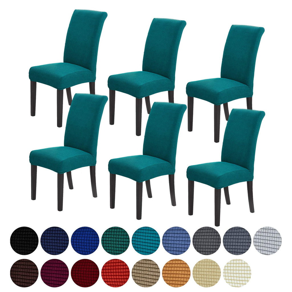 Stretch Chair Covers for Dining Room Set of 4, Removable Washable Dining Room Chair Covers, Dining Chair Slipcovers Seat Protector, Great for Home and Banquet Decor (Pureed Pumpkin, 4 Pack)