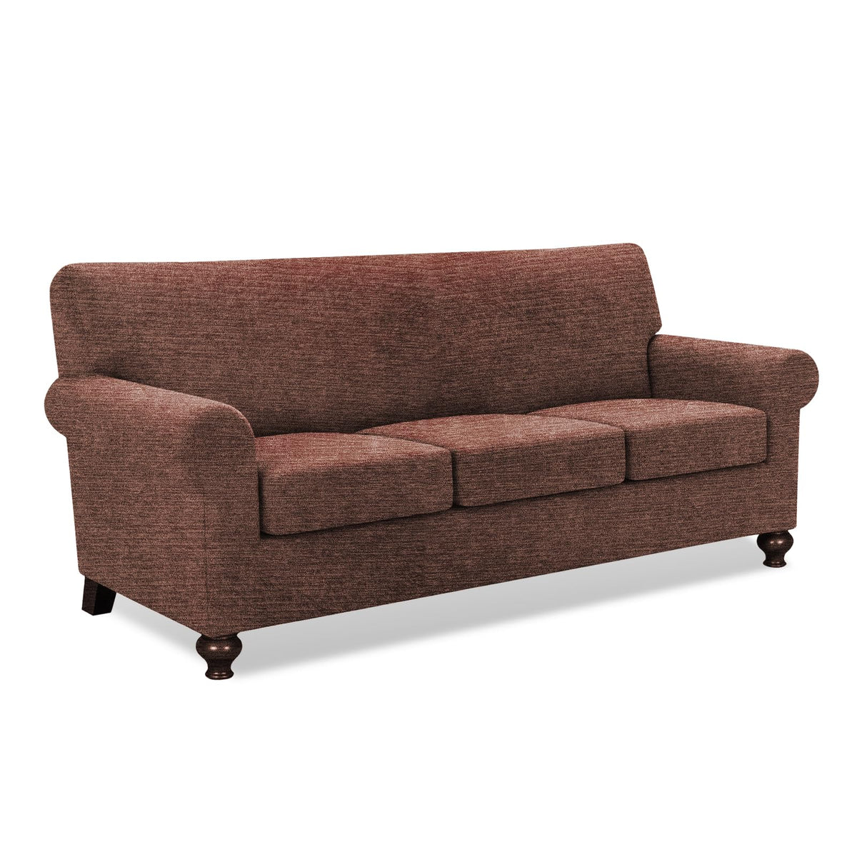 URBANLIFE 1-Piece Stretch Sofa Covers for 2 Cushion Couch, Dusk Blue Gray
