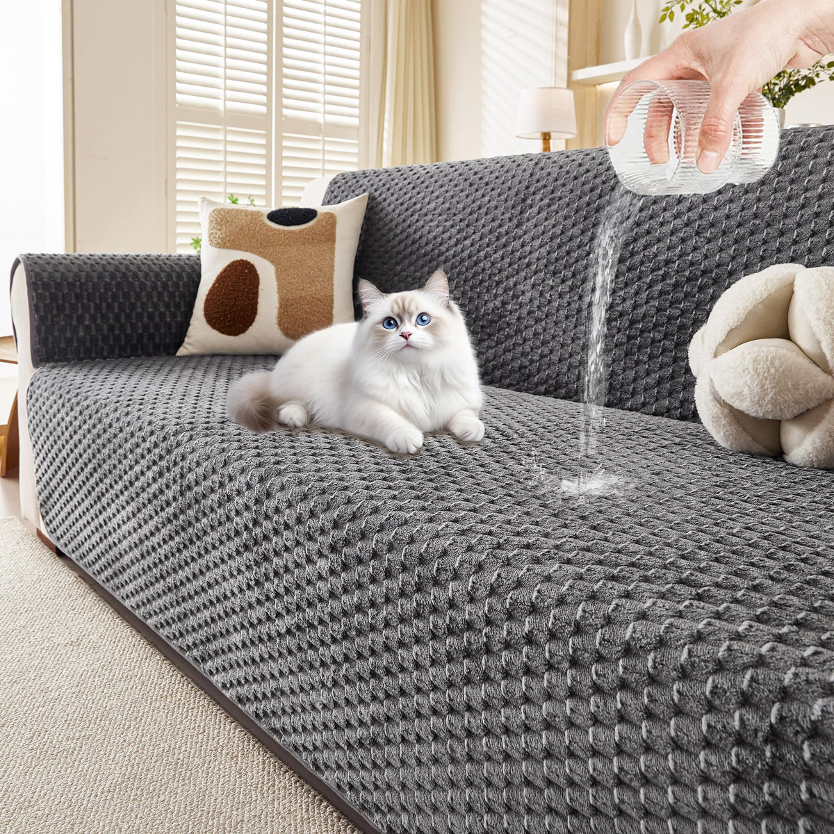 Waterproof Couch Cover for Dogs, Sofa Covers for Loveseat Washable