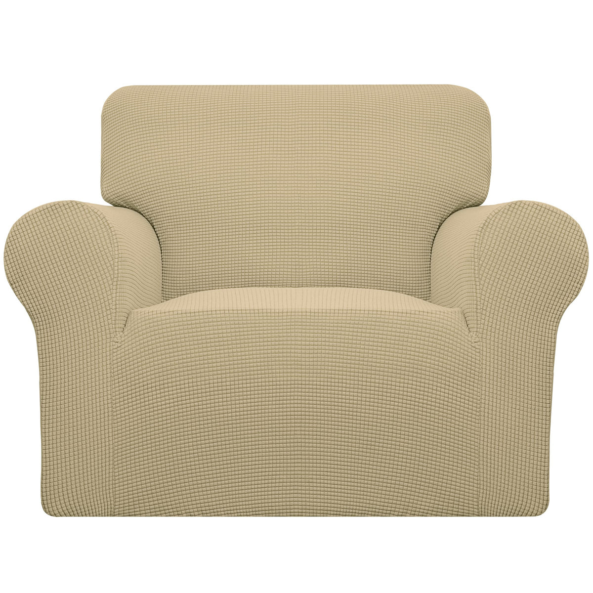 Easy-Going Stretch Loveseat Couch Covers Washable Cream