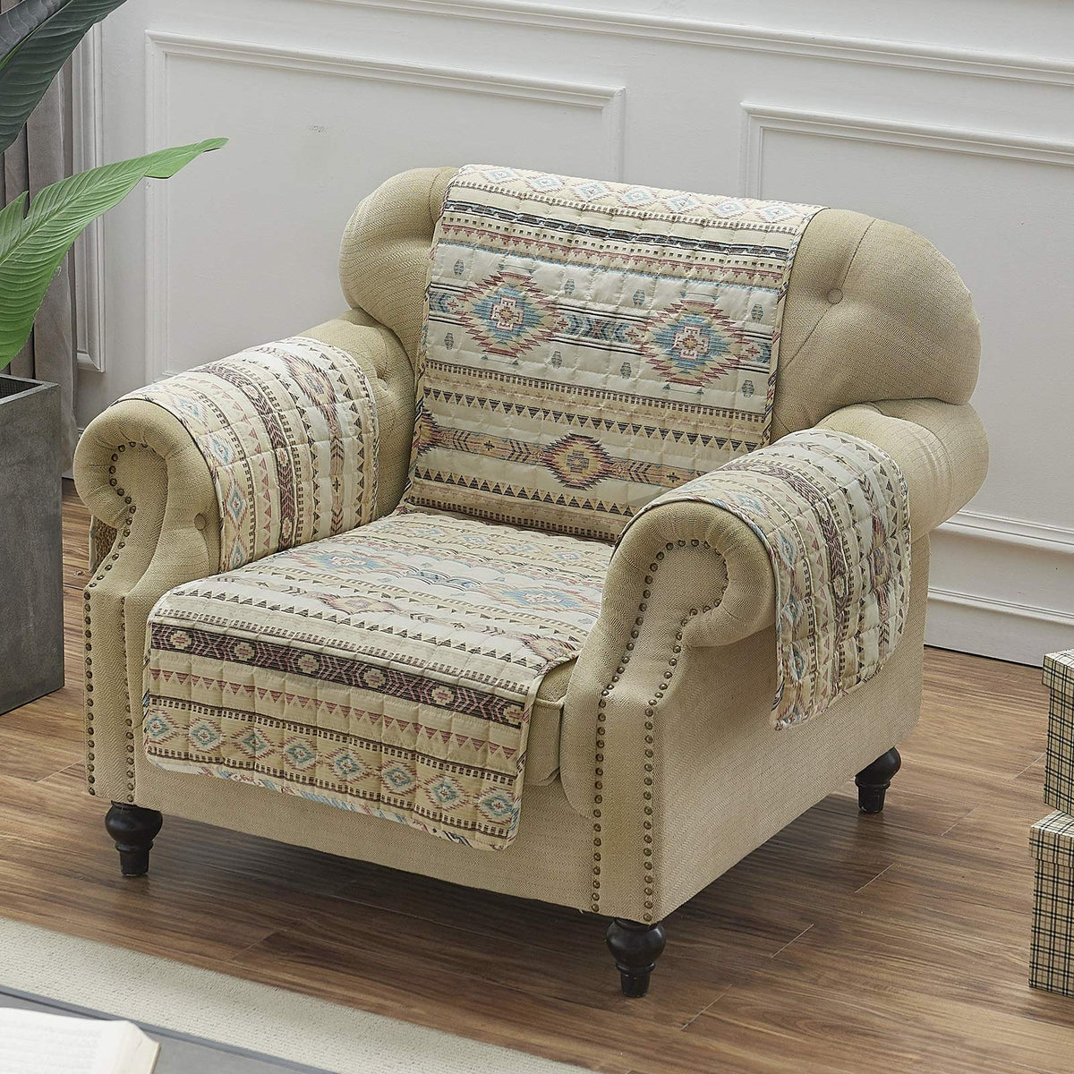 Barefoot Bungalow Phoenix Furniture Slipcover, Loveseat, Tan