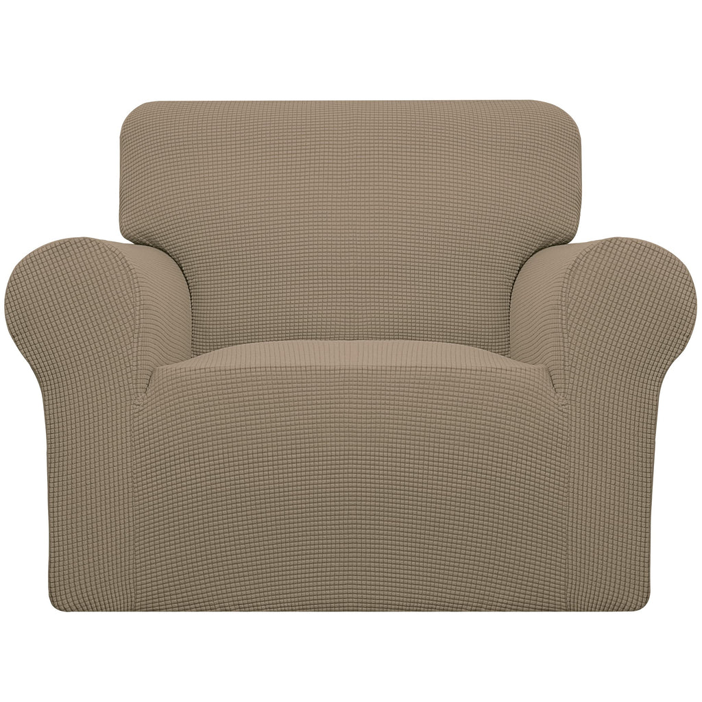 Easy-Going Stretch Loveseat Couch Covers Washable Cream