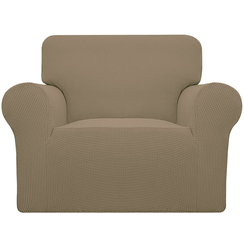 Easy-Going Stretch Loveseat Couch Covers Washable Cream