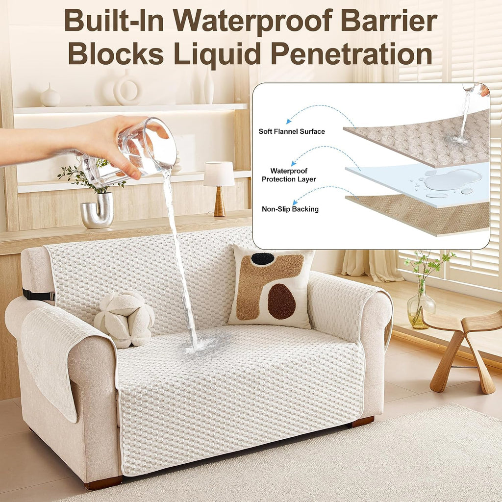 Waterproof Couch Cover for Dogs, Sofa Covers for Loveseat Washable