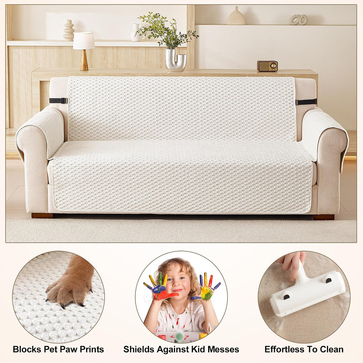 Waterproof Couch Cover for Dogs, Sofa Covers for Loveseat Washable