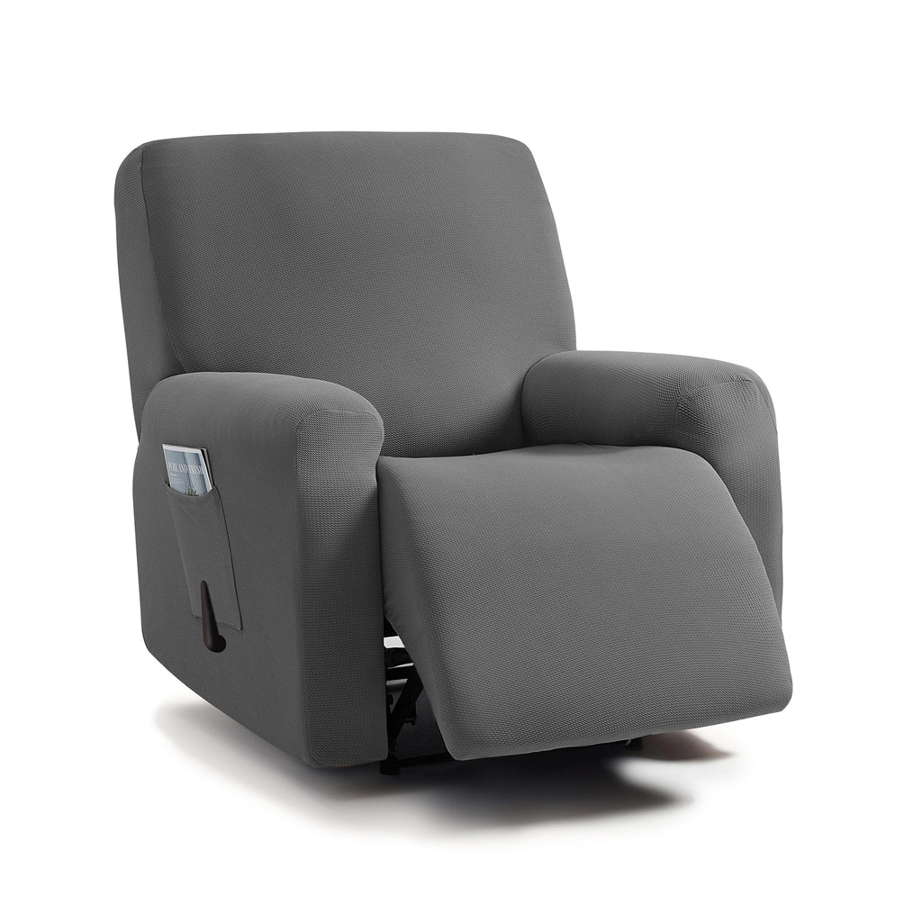 ULTICOR Jacquared Design, Reclining Loveseat Slipcover, 48" - 65" L, 2 Seat 6-Piece Recliner Cover, Washable (Retro Green)