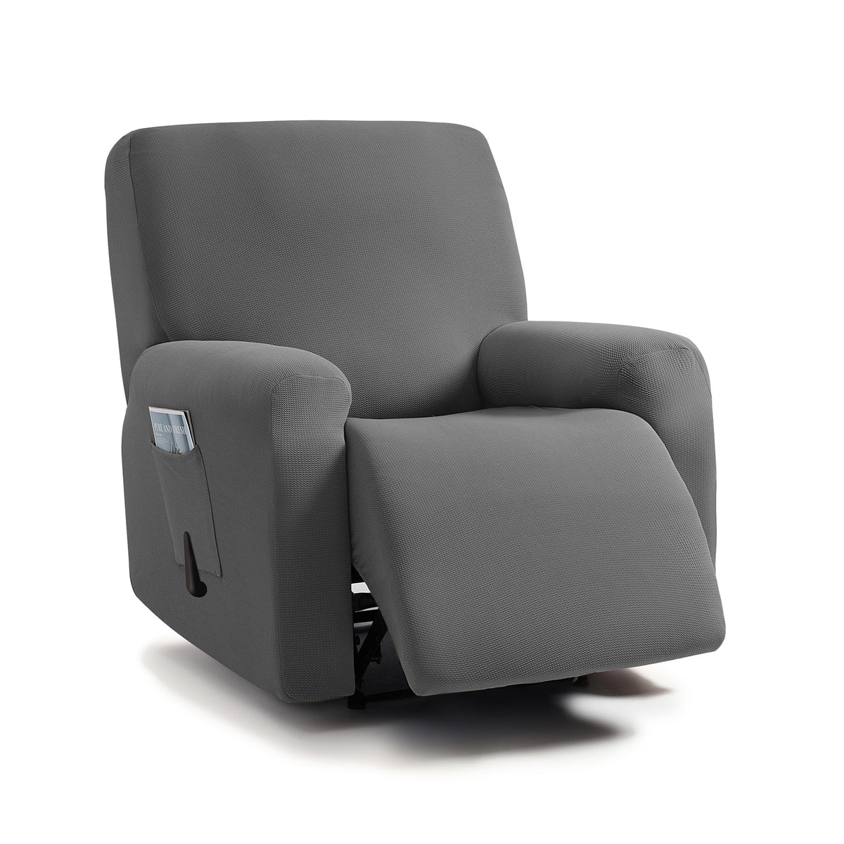 ULTICOR Jacquared Design, Reclining Loveseat Slipcover, 48" - 65" L, 2 Seat 6-Piece Recliner Cover, Washable (Retro Green)