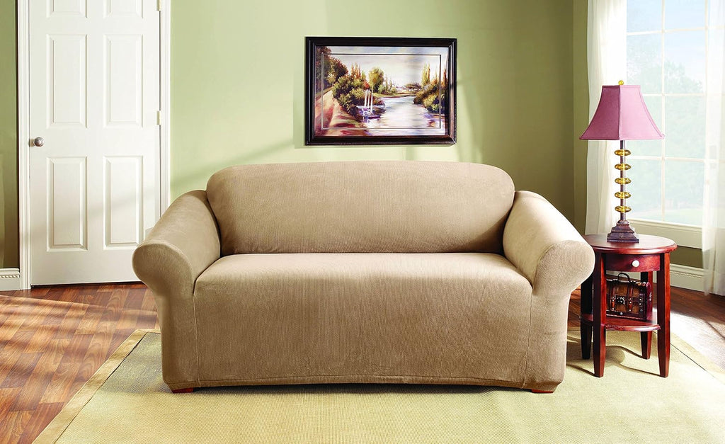 SureFit Stretch Pearson - Loveseat Slipcover - Dark Flax (SF35302)