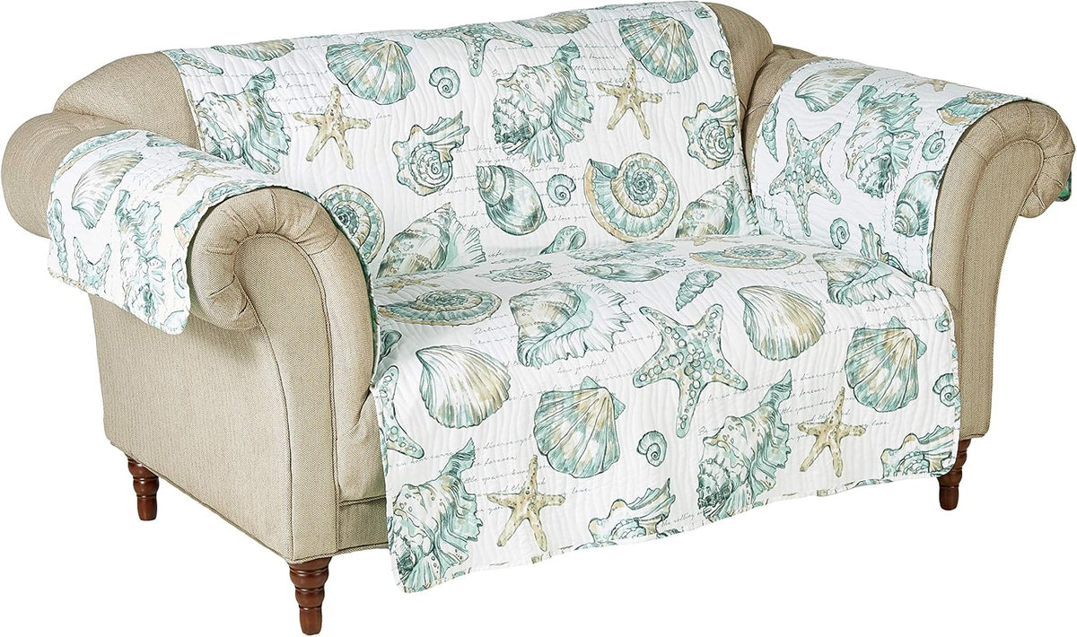 Barefoot Bungalow Cruz Loveseat Protector, White