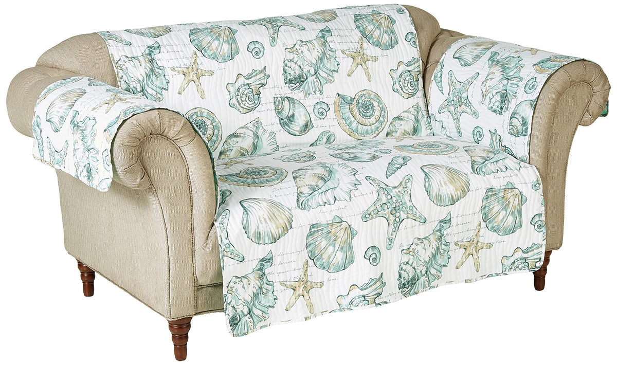 Barefoot Bungalow Cruz Loveseat Protector, White