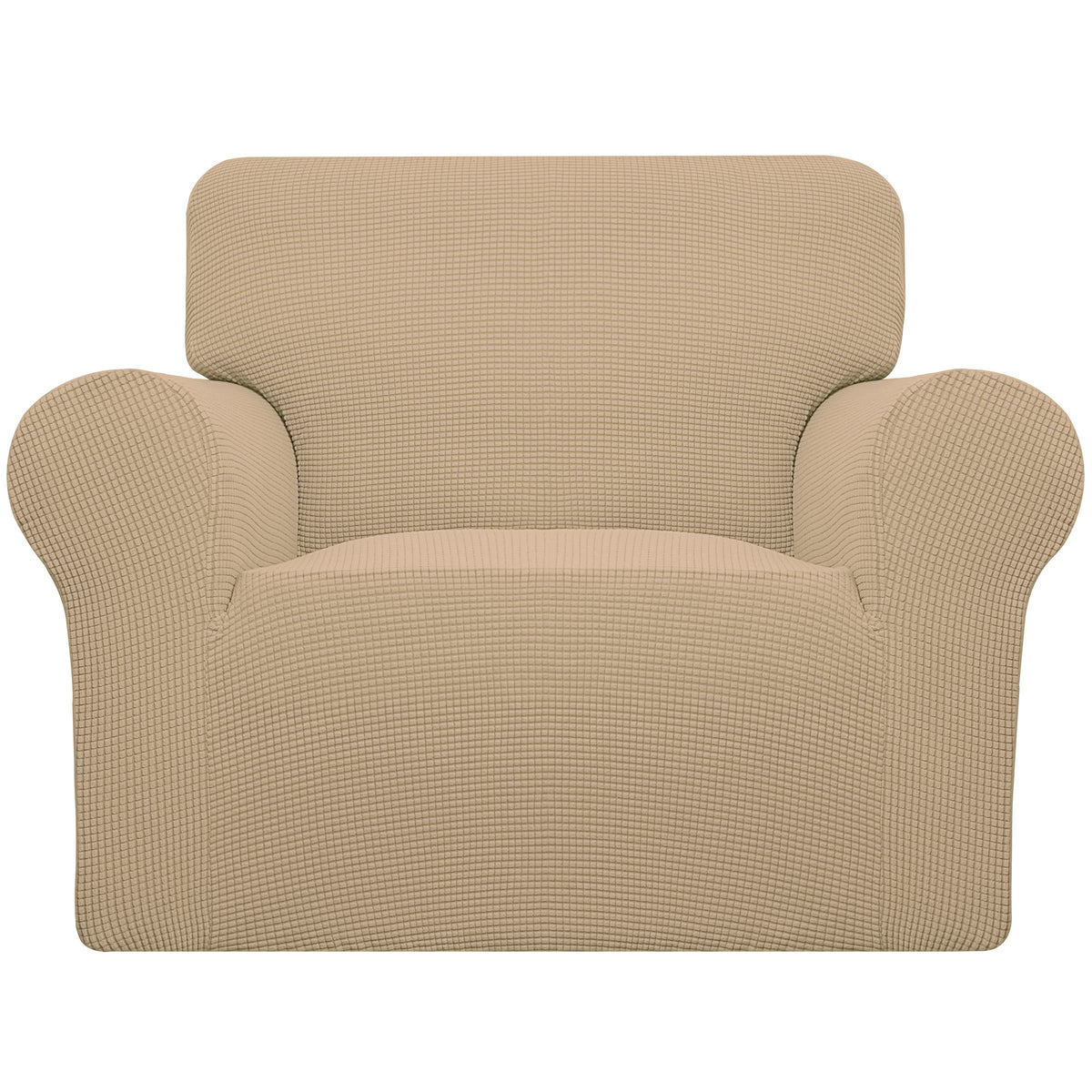 Easy-Going Stretch Loveseat Couch Covers Washable Cream