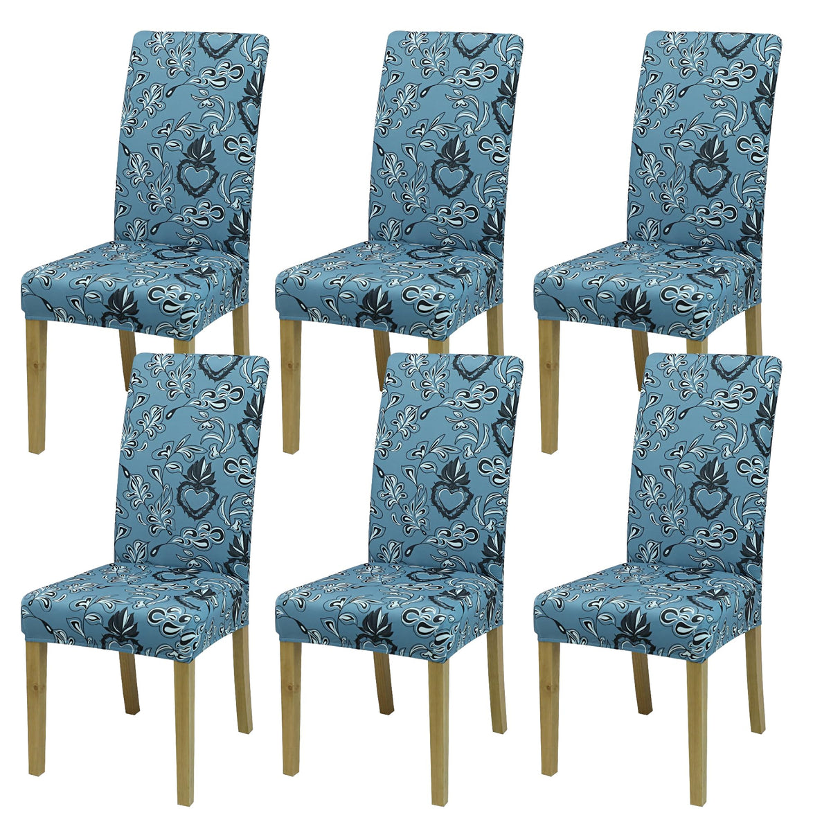 Velvet Dining Chair Covers,Dining Room Chair Covers Set of 6