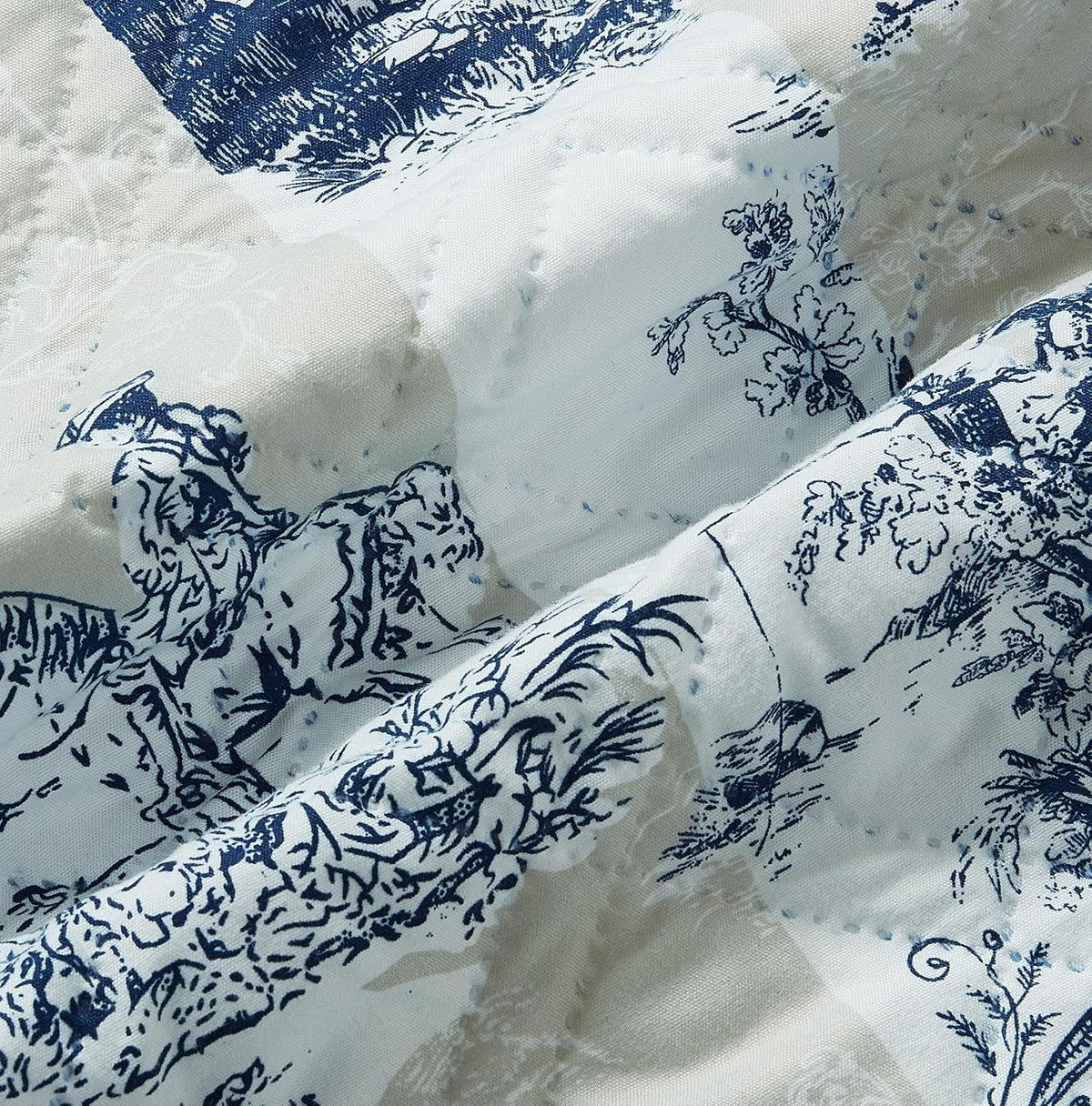Brilliant Sunshine Blue Toile Couch Loveseat Slip Cover for Dogs
