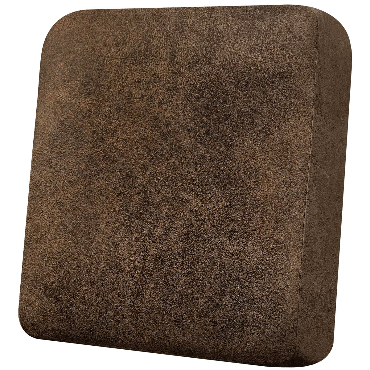 Loveseat Cushion Covers Leather-Look 2PC Stretch Love Seat Slipcover Sets for Living Room Individual Couch Seat Protector, Pet-Friendly, Non-Slip, Easy Fit - Coffee