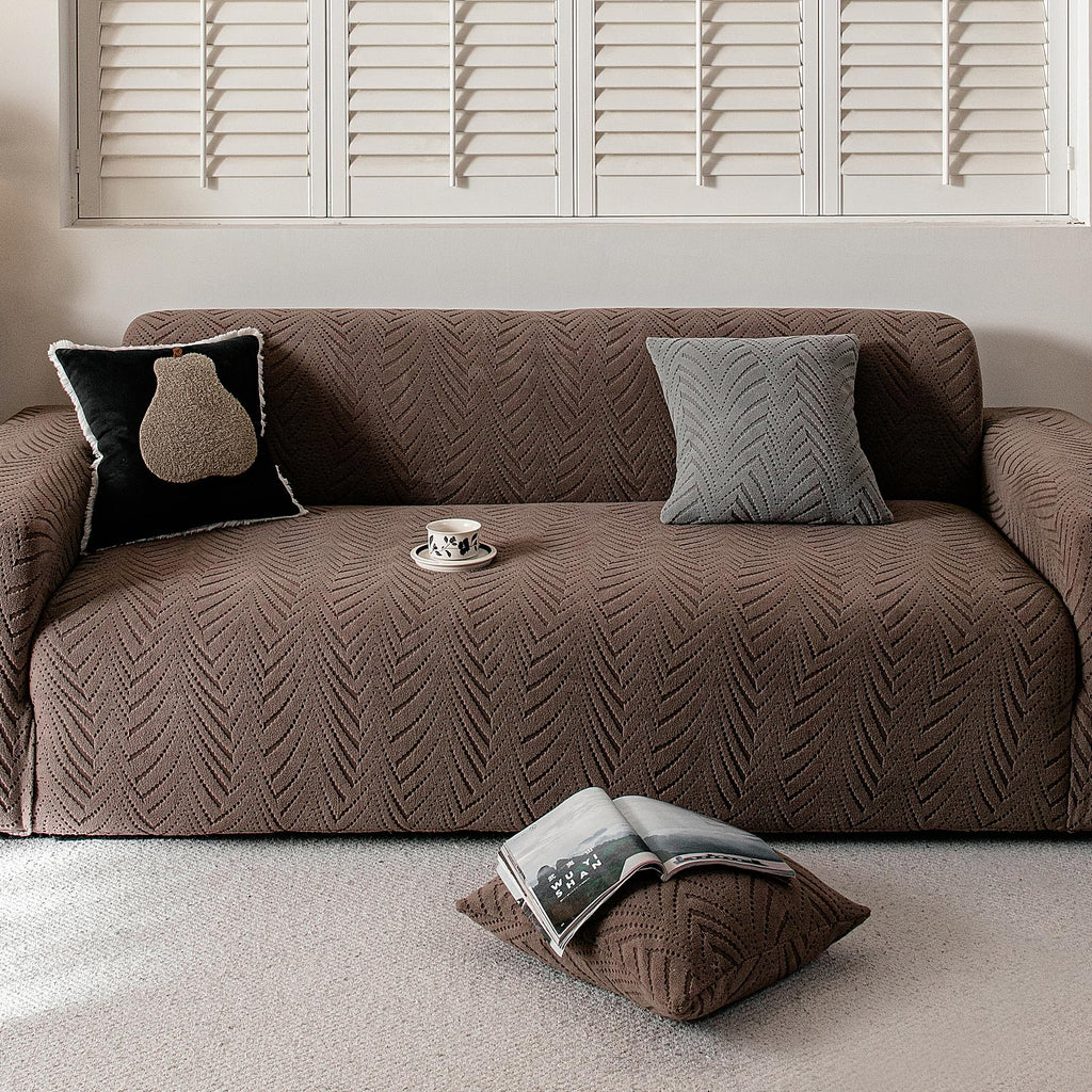 Stretch Sofa Cover for 2-3 Cushion Couch, Washable Couch Cover for Sofa & Loveseat, Non-Slip Sofa Slipcover for Furniture Protection, Soft Couch Covers for Sofa, Pet Friendly