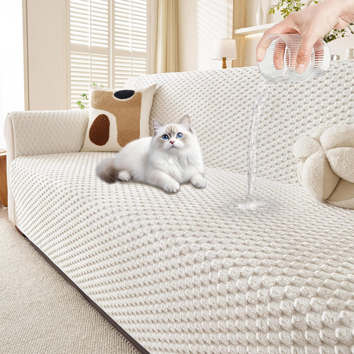 Waterproof Couch Cover for Dogs, Sofa Covers for Loveseat Washable