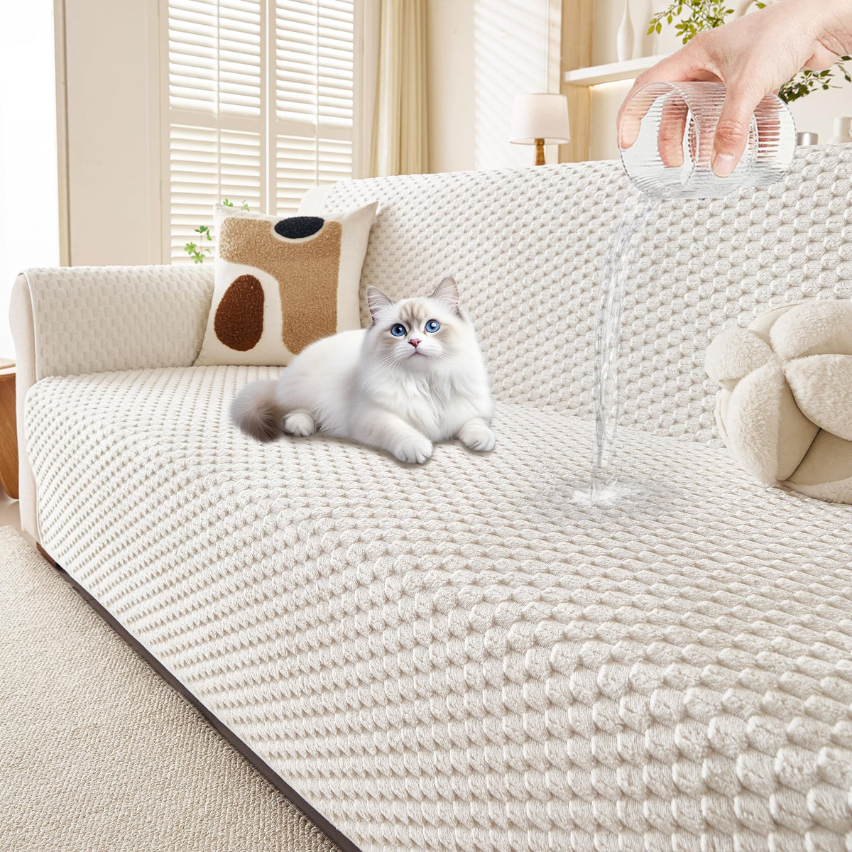 Waterproof Couch Cover for Dogs, Sofa Covers for Loveseat Washable