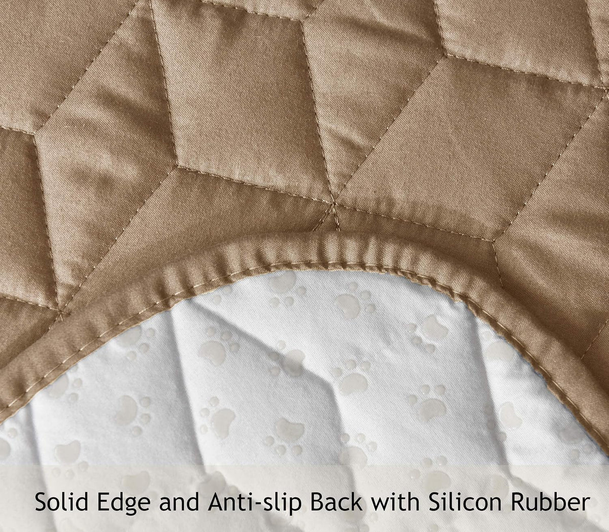 Ameritex Loveseat Cover Water-Resistant Quilted Furniture Protector with Back Nonslip Paws Slipcover for Dogs, Kids, Pets Loveseat Slipcover Stay in Place for Leather (Sand, 54'')