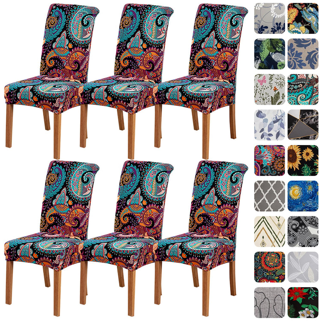 HZDHCLH Dining Chair Covers Set of 4 Stretch Chair Slipcovers Washable