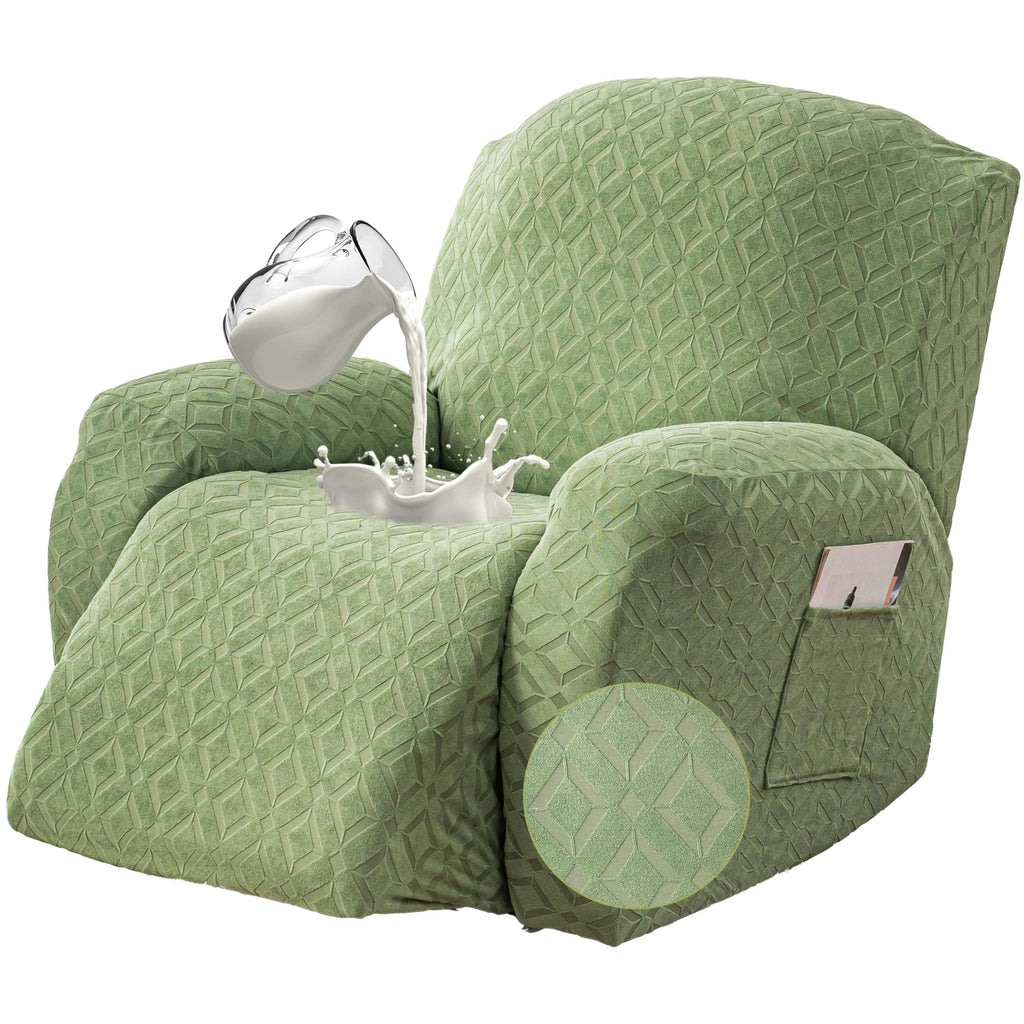 Genina Waterproof Recliner Loveseat Cover,2 Seat Couch Cover,Chocolate