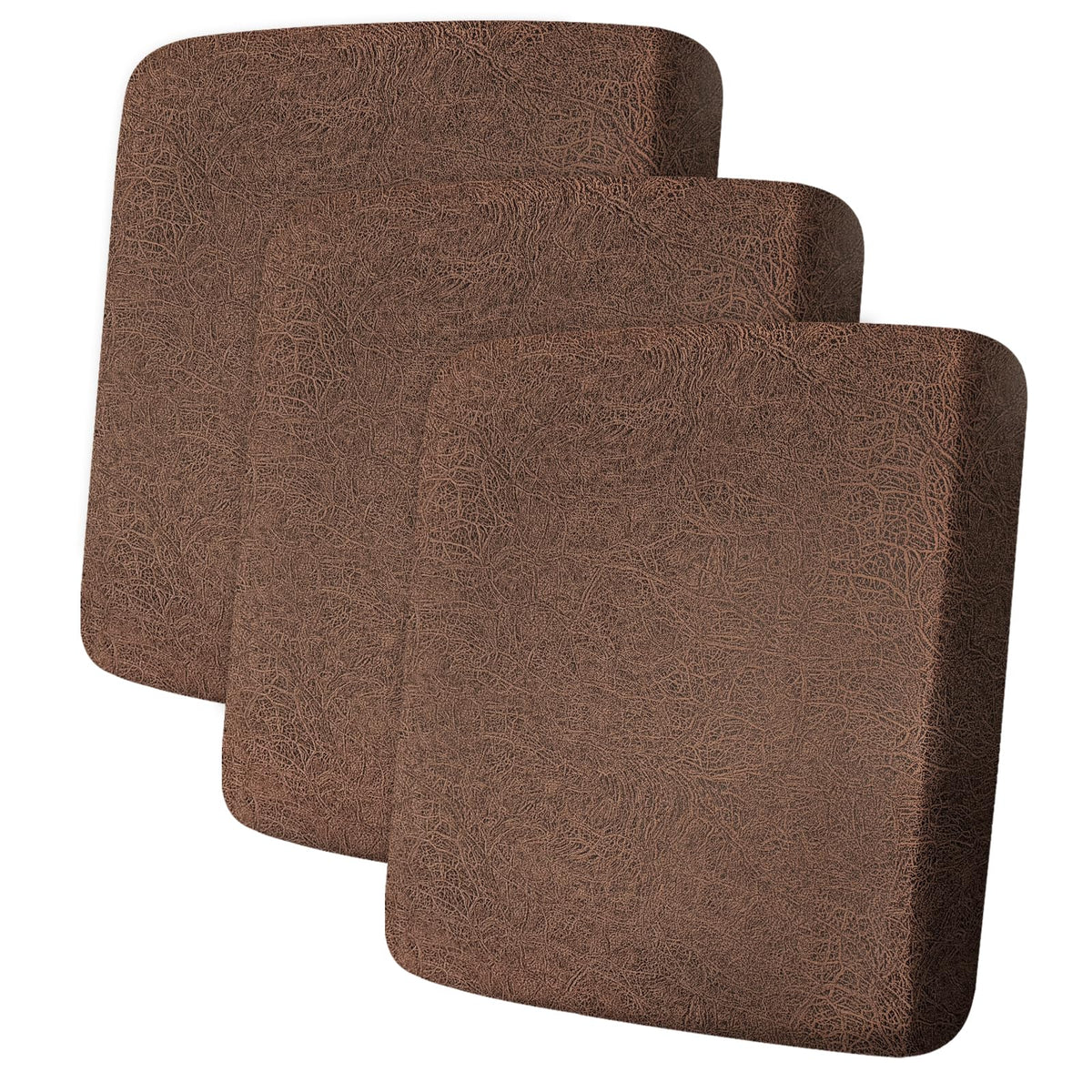 ANARACHON Leather Look Couch Cushion Covers Sofa Seat Slipcovers Sets Couches Furniture Protector for Sectional Armchair Loveseat Pets Kids Stretch Spandex Fabric (2 Cushion Loveseat, Burgundy)