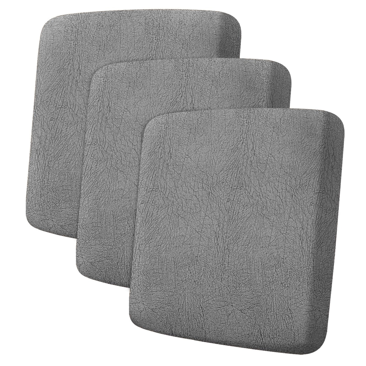 ANARACHON Leather Look Couch Cushion Covers Sofa Seat Slipcovers Sets Couches Furniture Protector for Sectional Armchair Loveseat Pets Kids Stretch Spandex Fabric (2 Cushion Loveseat, Burgundy)
