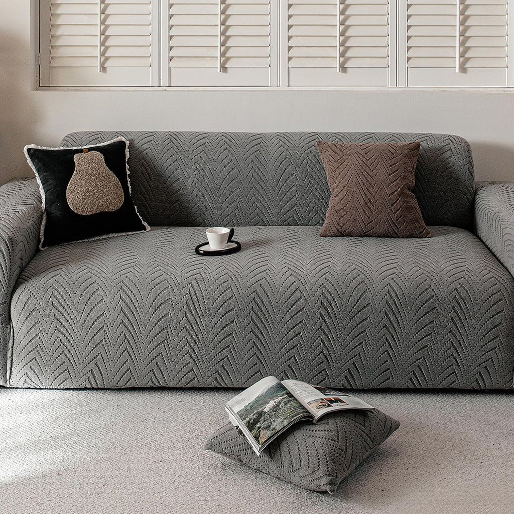 Stretch Sofa Cover for 2-3 Cushion Couch, Washable Couch Cover for Sofa & Loveseat, Non-Slip Sofa Slipcover for Furniture Protection, Soft Couch Covers for Sofa, Pet Friendly